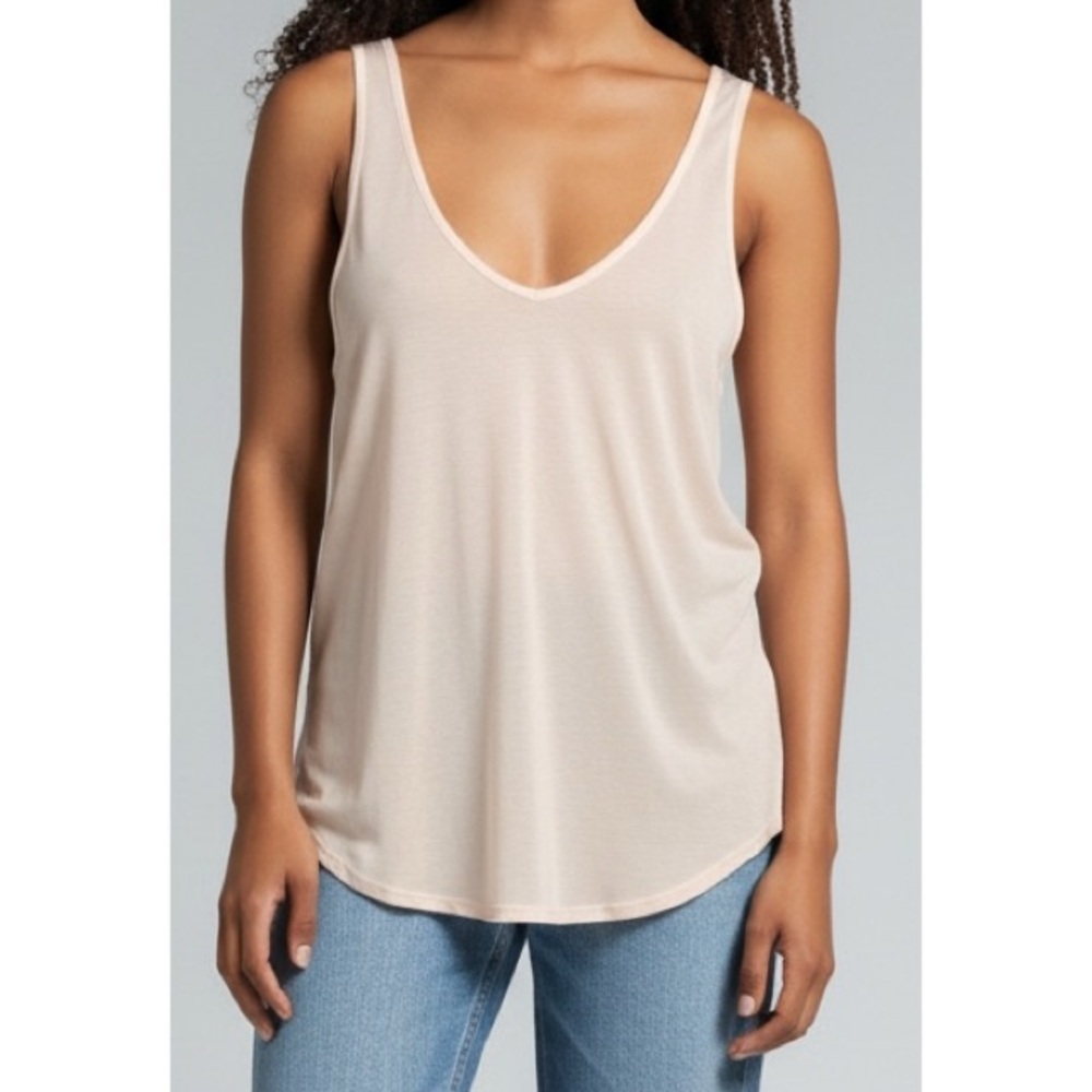 Project Social T Medium Oyster Pink Coco Tank Top
